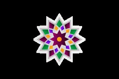 Colorful gradient ornamental mandala or flower illustration Product Image 2