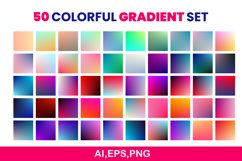 collection of 50 colorful gradients|gradient backgrounds Product Image 1