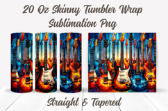 Electric Guitar Tumbler Wrap, Music Tumbler, Guitar Tumbler Product Image 2