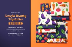 Colorful Healthy Vegetables - Seamless Pattern Product Image 1