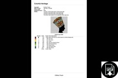 Colorful Heritage Cross Stitch Pattern Product Image 2