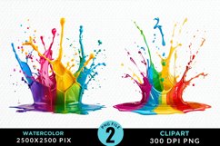 Colorful Ink Splash Clipart Bundle Product Image 2
