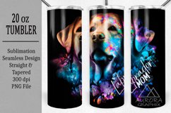 Labrador Mom - 20oz. Skinny Tumbler Dog Sublimation Wrap Product Image 1