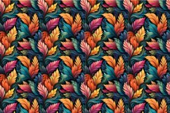4 Colorful Leaves Seamless Pattern Background Product Image 3