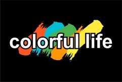 Vector image with the words COLORFUL LIFE Product Image 2