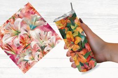 Colorful Lily Floral Digital Paper Bundle Product Image 6