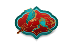 Colorful lunar new year horse chinese zodiac sign design Product Image 1
