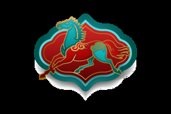 Colorful lunar new year horse chinese zodiac sign design Product Image 2