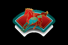 Colorful lunar new year horse chinese zodiac sign graphic Product Image 2