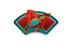 Colorful lunar new year horse chinese zodiac sign graphic Product Image 1