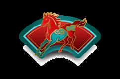 Colorful lunar new year horse chinese zodiac sign graphic Product Image 2