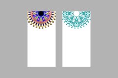 Colorful mandala blank banner template background isolated Product Image 2