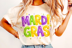 Mardi Gras PNG Sublimation, Fleur De Lis PNG, King Cake PNG Product Image 1