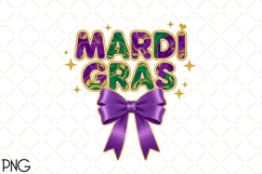 Colorful Mardi Gras Text Sublimation Product Image 1