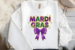 Colorful Mardi Gras Text Sublimation Product Image 2