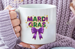 Colorful Mardi Gras Text Sublimation Product Image 3
