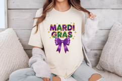Colorful Mardi Gras Text Sublimation Product Image 4
