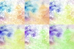 Colorful Mix Watercolor Digital Papers Glitter Background Product Image 3