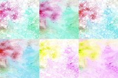 Colorful Mix Watercolor Digital Papers Glitter Background Product Image 4