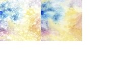 Colorful Mix Watercolor Digital Papers Glitter Background Product Image 5