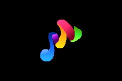 Colorful music media logo design template Product Image 2