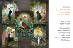 Forest Flower Animals Postcard Set Product Image 7