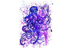 Abstract purple Octopus Product Image 2