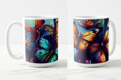 Butterflies Oil Painting Style Sublimation Mug Designs set12 Product Image 3