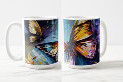 Butterflies Oil Painting Style Sublimation Mug Designs set 2 Product Image 3