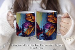 Butterflies Oil Painting Style Sublimation Mug Designs set 4 Product Image 2
