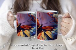 Butterflies Oil Painting Style Sublimation Mug Designs set 7 Product Image 2