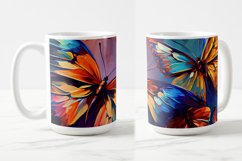 Butterflies Oil Painting Style Sublimation Mug Designs set 7 Product Image 3