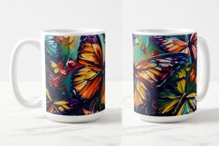 Butterflies Oil Painting Style Sublimation Mug Designs set 8 Product Image 3