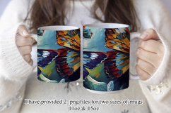 Butterflies Oil Painting Style Sublimation Mug Designs set 1 Product Image 2