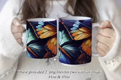 Butterflies Oil Painting Style Sublimation Mug Designs set14 Product Image 2
