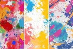 Colorful Paint Splotch Digital Paper Bundle Product Image 4