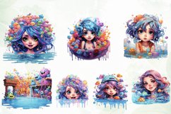 Cute Pastel Colorful Characters Clipart Product Image 2