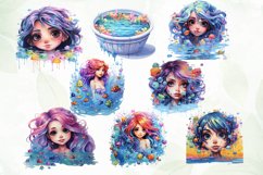 Cute Pastel Colorful Characters Clipart Product Image 3