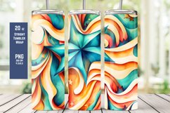 Colorful Pattern Tumbler Wrap for Sublimation T1 Product Image 1