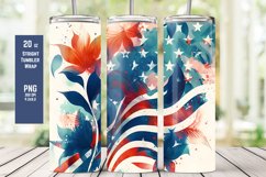 Colorful Floral Pattern Tumbler Wrap for Sublimation T5 Product Image 1