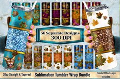 Peekaboo Tumbler Design Bundle, Peekaboo Tumbler Wrap Bundle, fall leaves sublimation, fall sublimation