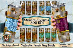 The Colorful Peekaboo Fall Leaves | Tumbler Wrap Bundle Product Image 5