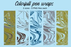 Pen wraps in 4 colors for decorating pens