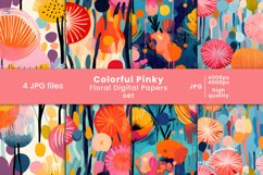 colorful floral patterns, colorful floral digital papers, digital papers set, tumbler wraps, flower,