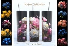 Wild Flowers Sublimation|3d Flower Tumbler Big Bundle Product Image 20