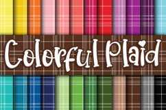 Colorful Plaid Digital Paper Product Image 1