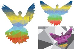 Colorful Polygonal Pigeon Product Image 2