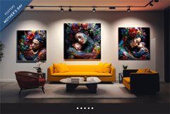 Colorful posters of mother and child. Psychedelic. Product Image 5