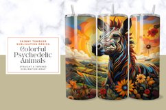 Colorful Psychedelic Animal Tumbler Wrap Product Image 1