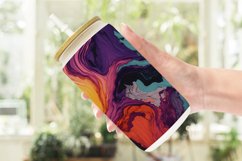 Colorful Alcohol Ink Glass Can Wraps Product Image 2